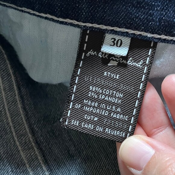 7 For All Mankind Dojo Flare Wide Leg Jeans - Women's Size 30 - Blue - Picture 6 of 9